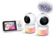 Vtech: BM3800N Full Colour Pan & Tilt Video Monitor Twin Camera Pack