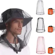 3Pcs Mosquito Head Net, Face Neck Fly Netting Hood, 18 X 18 Inch Bug Net for Hea