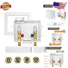 Versatile 3/4 Inch Male Thread Washing Machine Outlet Box with Leak Guard