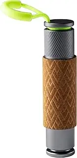 Car Emergency Window Breaker Seat Belt Cutter and Glass Breaker Car Safety Hammer Alcantara Cover Keychain Car Safety Tool (Brown)
