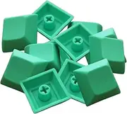 AsrMyjcx 12Pcs PBT DSA Keycaps Printed for Mechanical Gaming, Green
