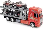 Turbo Challenge - Truck Transport Licence Dakar - Intervention Vehicles - 097255-1/24 - Friction Driven Vehicle - Orange - Plastic - from 4 Years