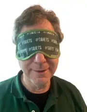 NY #Go Jets COTTON PRINT SLEEP MASK, EYE MASK, TRAVEL, FLY, FUN GIFT, NWT