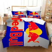 v158 Bed Sheets Bull Cover Double Comforter Bedding Sets Bedding Set Duvet Cover Queen Comforter Sets Quilt Pillowcase Quilt Cover Red 3-Piece Bedding
