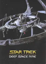 Star Trek: Deep Space Nine Press Kit Portfolio Cover with Quark Autograph 1993