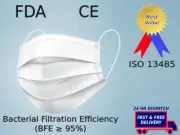 10/50 pieces Premium Quality WHITE 3-Layer Disposable Protective Face Mask