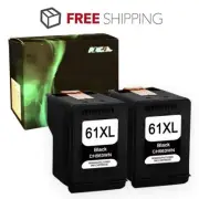 2 Pack Black 61XL 61 XL Ink for HP DeskJet 3050A 3051A 3052A 3056A 3510 3516