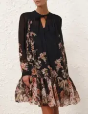 Zimmermann NATURA LANTERN MINI DRESS Size 0