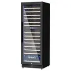 Devanti Wine Fridge Cooler Compressor Dual Zone Cellar Chiller 154 Bottles Black