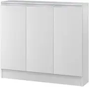 IWATSUKI MIO-8079SWW Storage Shelf with Door, Made in 0.4 inches (45-120 cm), White Wood, Width 31.1 inches (79 cm), Depth 7.7 inches (19.4 cm), Height 31.5 inches (80 cm), Slim, No Cutouts