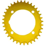 ALUGEAR Aero Oval 1x 104 BCD MTB Chainring. Gold