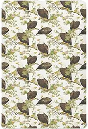 Fitted Crib Sheets for Boy Girl Soft Nursery Bed Sheet for Cribs and Toddler Beds 39x27in Funny Bald Birds