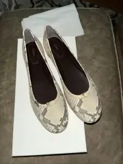 CHLOE “MARCIE” BALLERINA Snake $675 Size 39