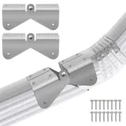 2 Pcs Gutter Extension Hinge, Downspout Extension Flip-Up Hinge, Easy DIY Ins...