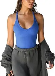 [Generic] Veraella Tank Top, Veraella Women's Solid Racerback Tank Top, Veraella Women's Racerback Cami Tank Top,Vest V-Neck