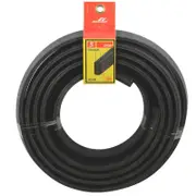 Moroday 10 x 20mm x 3m Black Round Bottom Rubber Roll