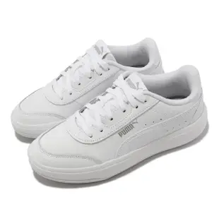 【PUMA】休閒鞋 Tori 女鞋 白 全白 小白鞋 微增高 皮革 厚底(38302602)