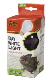 Zilla Day White Incandescent Bulb 100W Reptile Terrarium Lamp Light