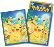 Standard Card Protectors Pack of 64 Pikachu Assembly (JP)