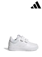 Adidas White Hook and Loop Tensaur Sport Trainers (T52760) | $65