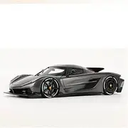 Scale Finished Model Car 1:18 Scale for Koenigsegg Jesko Absolut Alloy Die-cast Metal Simulation Mini Car Model Toy Gift Miniature Replica Car