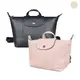 LONGCHAMP LE PLIAGE CUIR壓印LOGO梅蒂斯羊皮拉鍊後背包(多色)