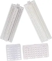 Set of 4 Plastic Miniature Buildings for Tabletop Realistic Fake Building Models for Home Office Decor Model Scene Accessories