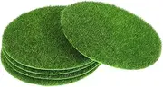 BESPORTBLE Innovative Decor Grass Mat Pcs Round Artificial Moss Rug for Indoor Plant Decor Realistic Fake Grass for DIY Micro Landscape