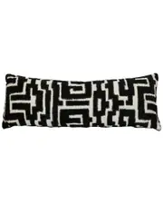 Harp & Finial Santorini Pepper Bolster Pillow with Down Feather Insert