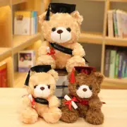 Graduation Gifts Teddy Bear Plush Toy Animal Dolls Bachelor's Cap Bear