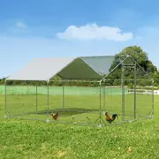 Pawz Chicken Coop Cage Large Walk in Hen Run Rabbit Hutch Ferret House Cover 4m