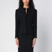 [Givenchy] Black tweed and lurex jacket 36 FR Black