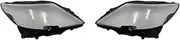 Car Headlight Cover Lens Glass Shell Front Headlamp Transparent Lampshade Auto Light Lamp Compatible for Lexus LS460 2006-2009 Lampshade Replacement(Black Edge A Piar)