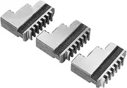 Lathe Chuck, Metal Lathe Chuck Lathe Chuck Jaws 3 Pcs K11-125 External Jaw 5in Chuck 20CrMnTi Chuck Jaw Lathe Chuck Self Centering Jaw for Metalworking Tools