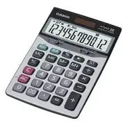 Casio desktop type 12-digit calculator just size full-scale practical JF-120VB-N