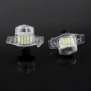 DEMULAX 1Pair White Auto For License Number Plate Light Lamp, for Crosstour CR V Insight, for Odyssey Hrv Frv Car styling 6000k Car Number Plate Light