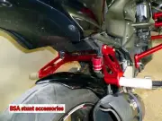 Kawasaki Z750 2007-2012 CNC subcage stunt Passenger Pegs BSA