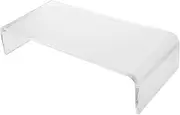 SOLUSTRE Clear Acrylic Keyboard Bridge Cover Protector for Cats Monitor Lifting Rack Removable Washable Fits Desktop Keyboards Simple Design for Easy Use