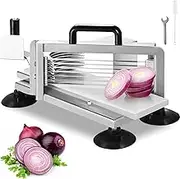 VEVOR Commercial Tomato Slicer, 3/16 inch Tomato Cutter Slicer, less Steel Heavy Duty Tomato Slicer Machine, Manual Tomato Slicer with Non-Slip Feet, for Cutting Tomatoes, Cucumbers, Bananas