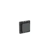 Clipsal Iconic Pushbutton Parts Pack Assembly, Blank, Anthracite, 5 Pack, 40APB-AN