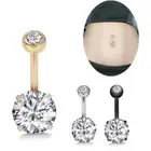 Belly Button Ring Crystal Rhinestone Jewelry Navel Bar Body Piercing JewelrY X!