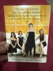 2003 DVD SCREENER PROMOTIONAL Sex & The City EPISODE 1 & 2 ONLY Season 5 NEW