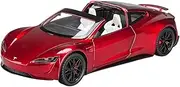 Scale Finished Model Car 1:24 for Tesla Roadster Supercar Metal Diecast Vehicles Simulation Car Model Boutique Collection Miniature Replica Car(Red)