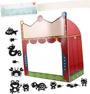 ZUNOXAZ 1 Set Shadow Puppet Theater Set Portable Puppet Stage for Creative Storytelling and DIY Craft Activities Enhances Scientific Curiosity and Skill Development