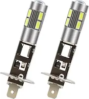 Biqing H1 LED Headlight Bulbs,9V-16V Led Fog Light Bulbs 10SMD Extremely Bright 300Lm Replace for Fog Light or Daytime Running Light DRL,2pcs