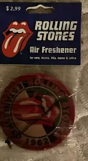 Rolling Stones Home Car Truck Mirror Air Freshener Vanilla Scent brand new