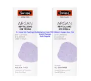 2 x Swisse Skin Care Argan Revitalising Eye Cream Caffeine & Guarana Seed 15ml