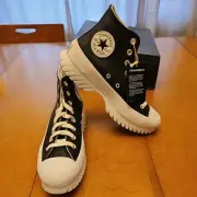 Converse CTAs Lugged 2.0 Hi Sneakers Black/Egret/White Size Men's 7, Women's 9