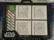 NEW Walt Disney Star Wars Grogu Color Framed Art Set - Washable Create Again!