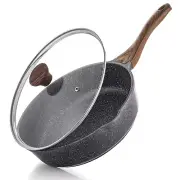 SENSARTE Nonstick Skillet Deep Frying Pan 10/11/12-inch Saute Pan with Lid St...